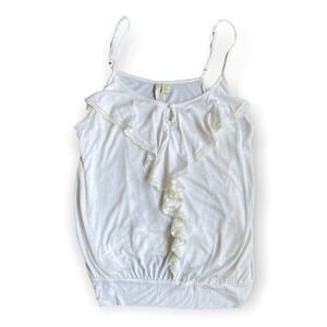 LC Lauren Conrad White Spaghetti Straps Tank Top SZ S NWT